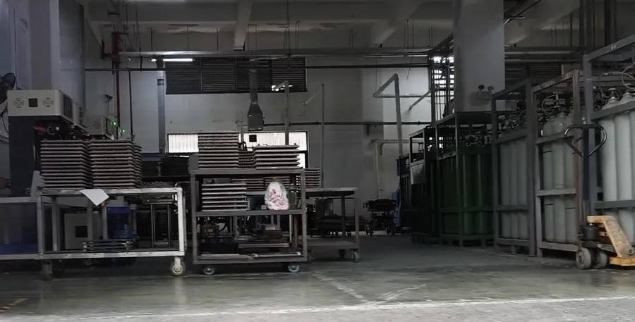 Production floor of the tungsten-copper factory